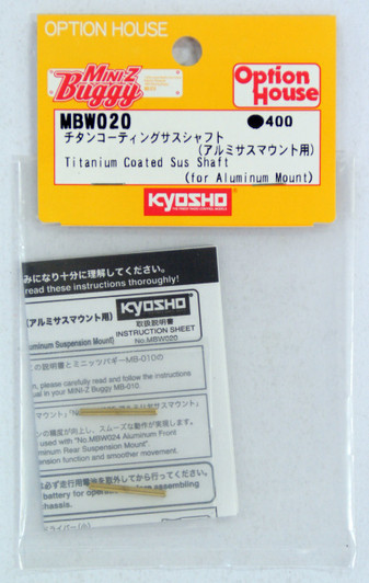 Kyosho Mini Z MBW020 Titanium Coated Sus Shaft (for Aluminum Mount)