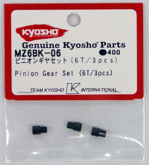 Kyosho MZ6BK-06 Pinion Gear Set(6T/3pcs)