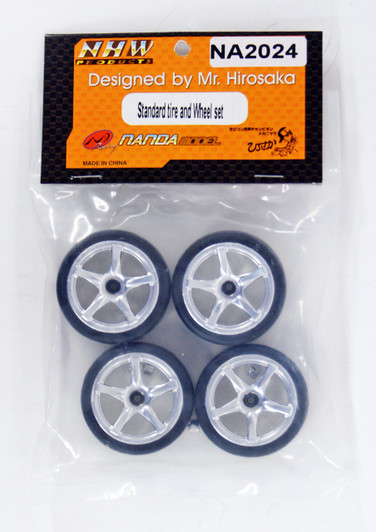 Kyosho NA2024 Standard Tire and Wheel Set/NRX-18