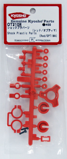 Kyosho OT210R Shock Plastic Parts (Red/OPTIMA)