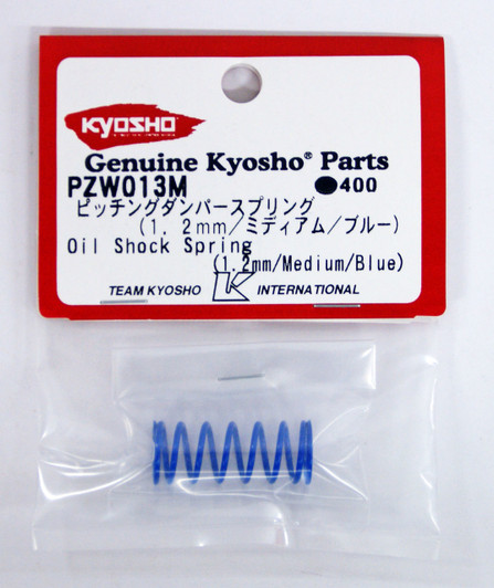 Kyosho PZW013M Oil Shock Spring(1.2mm/Medium/Blue/Plazma Ra/Formula)