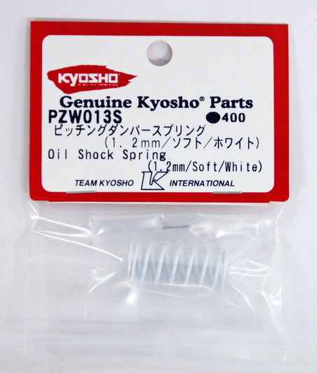 Kyosho PZW013S Oil Shock Spring(1.2mm/Soft/White/Plazma Ra/Formula)