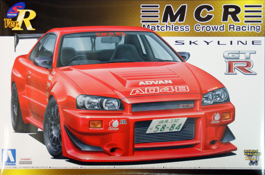 Aoshima 42861 Nissan Skyline GT-R (R34) MCR Version 1/24 Scale Kit