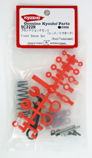 Kyosho SC222R Front Shock Set (Red/Tomahawk)