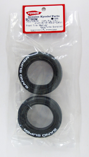 Kyosho SCT003M Front Tire (Medium/2pcs/Turbo Scorpion)