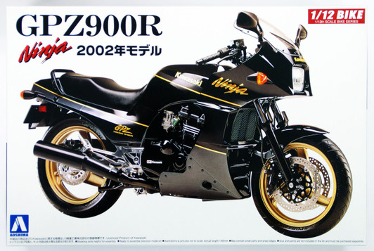 Aoshima 42878 Bike 05 Kawasaki GPZ900R Ninja 2002 1/12 scale kit