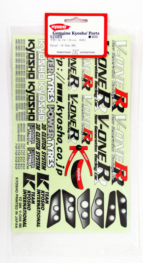 Kyosho VZ089 Decal(V-One RR)