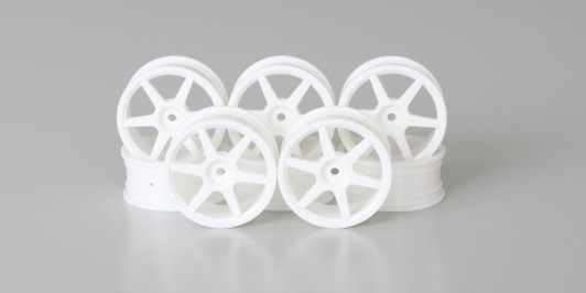 Kyosho VZH001-8W Wheel(6-Spork/White/8Pcs/24mm)
