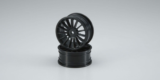 Kyosho VZH003BK Wheel(15-Spoke/Black/24mm/2pcs)