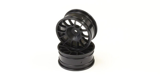 Kyosho VZH009BK Wheel(14-Spoke/Black/Offset4mm/24mm/2p)