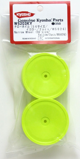 Kyosho W5203KY Narrow Wheel (56Size / Yellow / 2pcs / W5026)