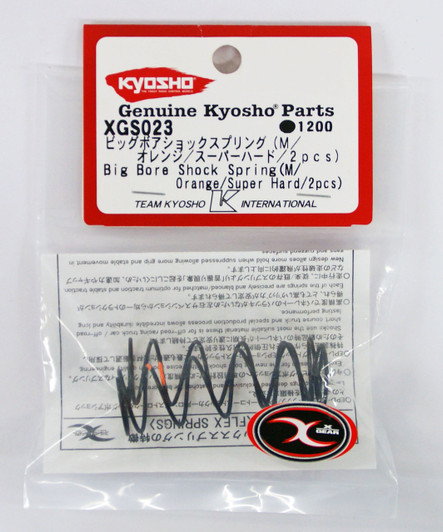 Kyosho XGS023 BB Shock Spring (M/Orange/S-Hard/2pcs)