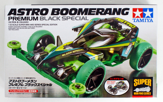 Tamiya 95377 Mini 4WD Astro-Boomerang Premium Super II Chassis Black Special