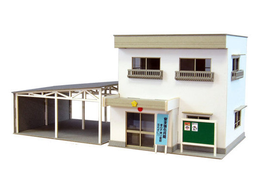 Sankei MK05-18 Police Office (Koban) 1/87 HO Scale Paper Kits