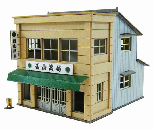 Sankei MP01-122 Pharmacy 1/220 Z Scale Paper Kits