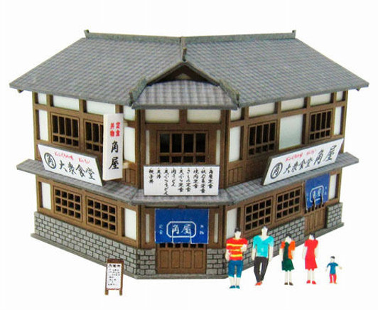 Sankei MP01-130 Japanese Restaurant 1/220 Z Scale Paper Kits