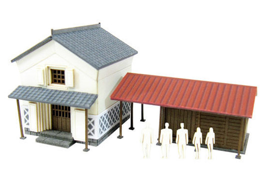 Sankei MP01-142 Japanese Storehouse B 1/220 Z Scale Paper Kits