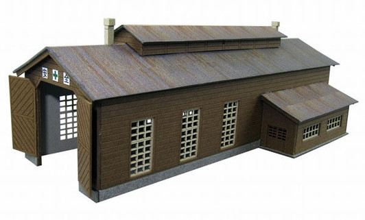 Sankei MP01-45 Locomotive House 1/220 Z Scale Paper Kits
