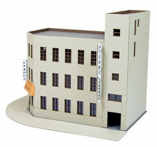 Sankei MP03-34 Building B 1/150 N Scale Paper Kits