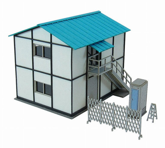 Sankei MP03-72 Prefab Office A 1/150 N Scale Paper Kits