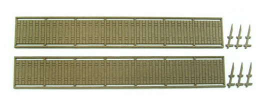 Sankei MP04-08 Wall B (Wood)  1/150 N Scale Paper Kits