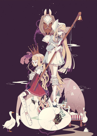 Epoch Jigsaw Puzzle 06-091 Keeggy Shikimi The Goose Girl (500 Pieces)