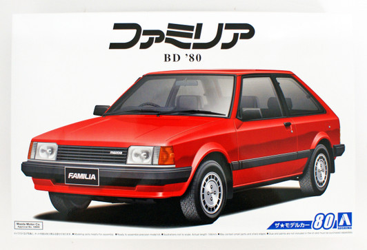 Aoshima 55892 The Model Car 80 Mazda BD Familia XG 1980 1/24 scale kit