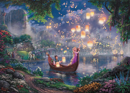 Tenyo Japan Jigsaw Puzzle D-2000-625 Thomas Kinkade Disney Tangled Rapunzel (2000 Pieces)