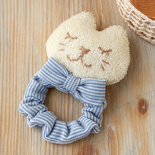 Hamanaka H434-531 Organic Cotton Handicraft Kit Baby Rattle Cat with Chouchou