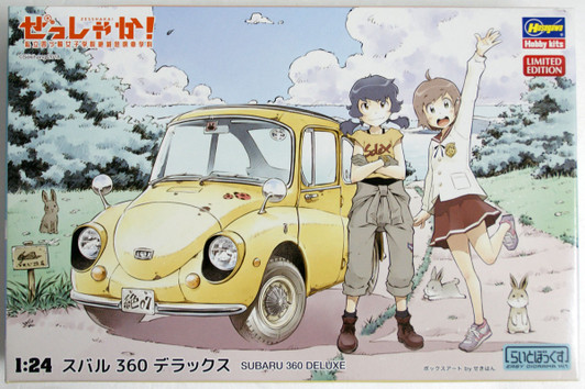 Hasegawa SP381 'Zesshaka!' Subaru 360 Deluxe w/ Acrylic Figure Stand 1/24 Scale kit