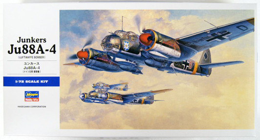 Hasegawa 1/72 Junkers Ju88A-4 (Luftwaffe Bomber) Plastic Model