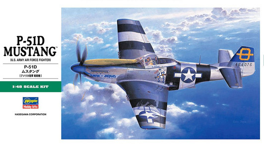 Hasegawa 1/48 P-51D Mustang (U.S. Army Air Force Fighter) Plastic Model