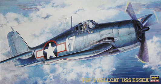 Hasegawa 1/48 F6F-3 Hellcat 'USS Essex' Plastic Model