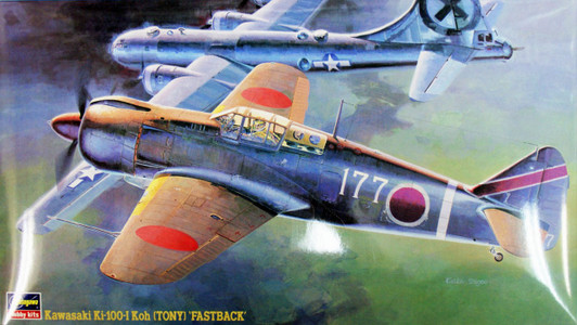 Hasegawa JT44 KAWASAKI Ki-100-I KOH(TONY) FASTBACK 1/48 Scale Kit