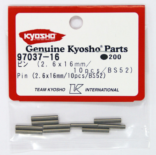Kyosho 97037-16 Pin (2.6x16mm/10pcs/BS52)