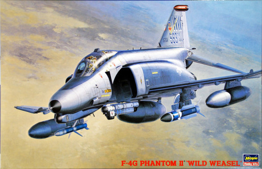 Hasegawa PT09 F-4G PHANTOM II Wild Weasel (One Piece Canopy) 1/48 Scale Kit