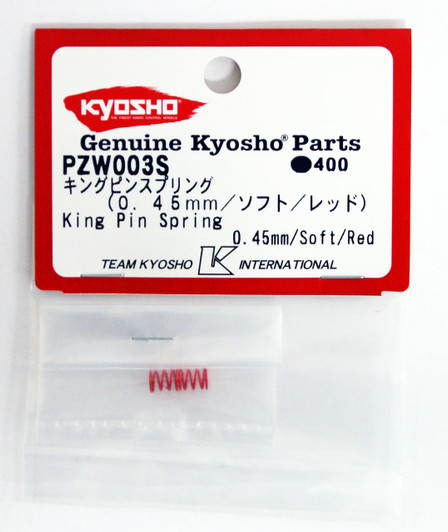 Kyosho PZW003S King Pin Spring (0.45mm/Soft/Red/Plazma)