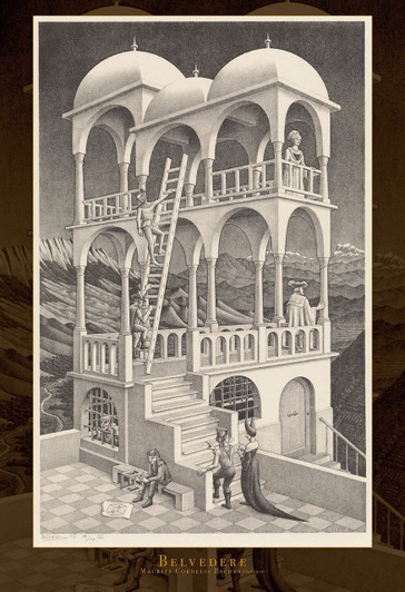 Epoch Jigsaw Puzzle 31-301 Maurits Cornelis Escher Belvedere 1958 (1053 S-Pieces)