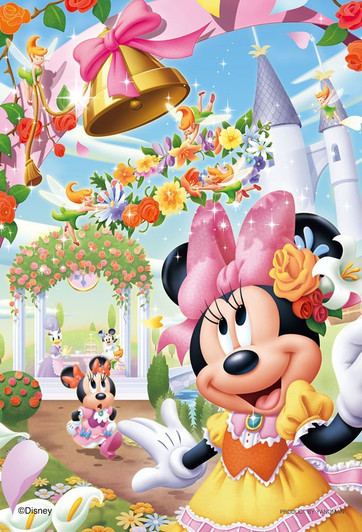 Yanoman Jigsaw Puzzle 99-454 Disney Minnie Flower Country (99 Small Pieces)
