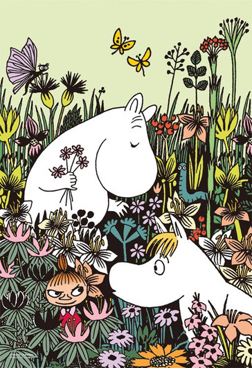 Yanoman Jigsaw Puzzle 03-874 Moomin Flower Garden (300 Pieces) Yanoman Jigsaw Puzzle 03-874 Moomin Flower Garden (300 Pieces)