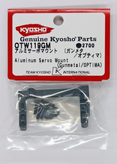 Kyosho OTW119GM Aluminum Servo Mount (Gunmetal/ OPTIMA)