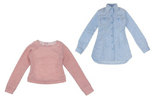 Azone FAO036-SAP Azo 2 Refreshing Denim Dress Set Saxophone x Pink