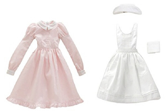 Azone FAR187-PNK for 50cm doll Classical Nurses Set White x Pink