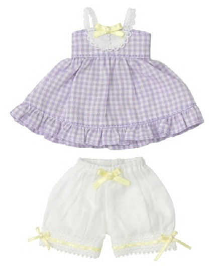 Azone KPT012-PPL Mushroom Planet 'Gingham Baby Doll Set' Grapes
