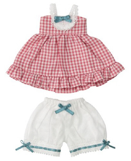 Azone KPT012-RED Mushroom Planet 'Gingham Baby Doll Set' Ichigo