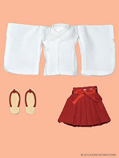 Azone PIC096-RED 1/12 Picco D Short Length Clothes Set White x Red