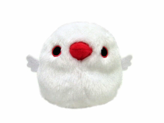 San-ei 092182 Tori-dango Plush Doll White Java Sparrow