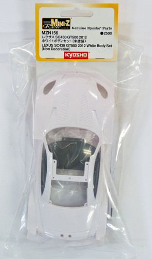 Kyosho Mini Z MZN156 LEXUS SC430 GT500 2012 White Body Set