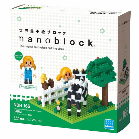 Kawada NBH-166 nanoblock Stories Collection with nanobbit Farm