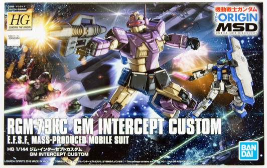 Bandai Gundam The Origin 023 RGM-79KC GM Intercept Custom 1/144 Scale Kit